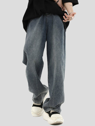 PRLM Large Pocket Loose Straight Denim KT2720