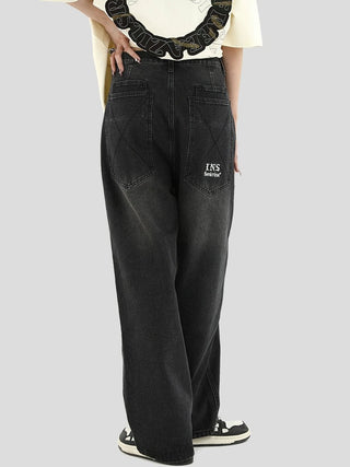 PRLM Large Pocket Loose Straight Denim KT2720