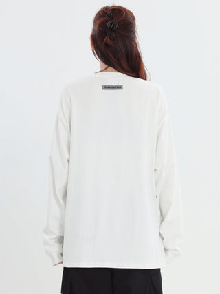 PRLM Long Sleeve Loose Print T-shirt KT1973