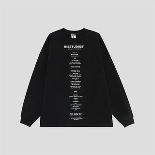 PRLM Long Sleeve Loose Print T-shirt KT1973