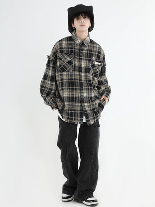 PRLM Loose Couple Checker Coat KT1968