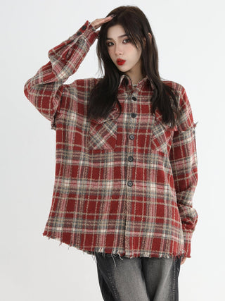 PRLM Loose Couple Checker Coat KT1968