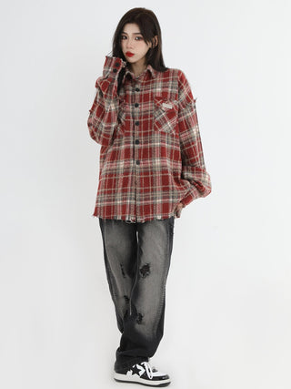 PRLM Loose Couple Checker Coat KT1968