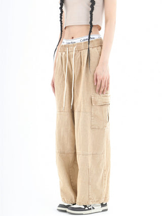 PRLM Loose Denim Wide-leg Slacks KT2752
