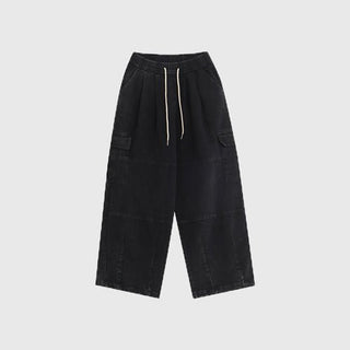 PRLM Loose Denim Wide-leg Slacks KT2752