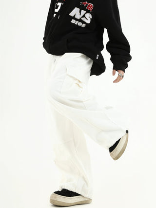 PRLM Loose Straight Work Suit Casual Pants KT2712