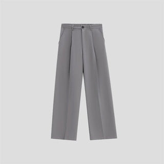 PRLM Pleated Casual Loose Straight Leg Pants KT2701
