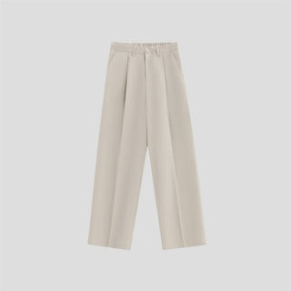 PRLM Pleated Casual Loose Straight Leg Pants KT2701
