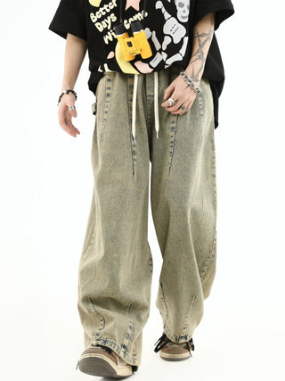 PRLM Pleated Loose Leg Jeans KT2714