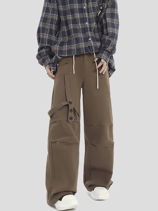 PRLM Pleated Loose Straight Casual Pants KT2702