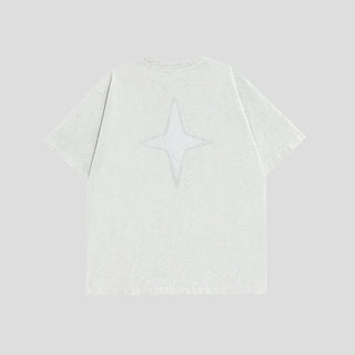 PRLM Print Loose Half-sleeve T-shirt KT1847 - KTchic