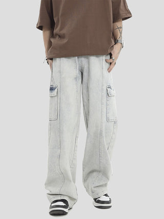 PRLM Shell Loose Multi Pocket Jeans KT2731