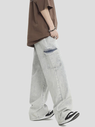 PRLM Shell Loose Multi Pocket Jeans KT2731