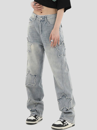PRLM Star Loose Straight Denim KT2724
