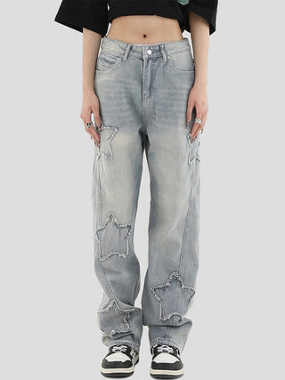 PRLM Star Loose Straight Denim KT2724