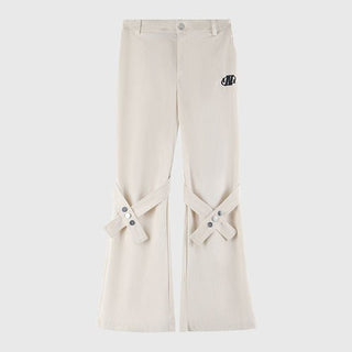 PRLM Strap Couples Embroidered Casual Pants KT1890 - KTchic