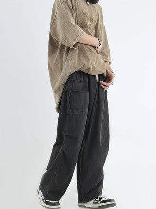 PRLM Street Loose Fit Wide Leg Jeans KT2708