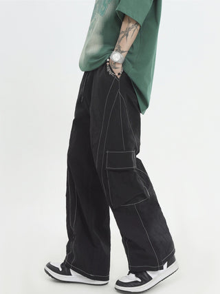 PRLM Wide Leg Loose Straight Leg Casual Pants KT2698