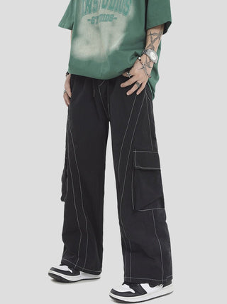 PRLM Wide Leg Loose Straight Leg Casual Pants KT2698