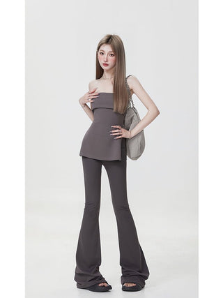 VWP Knitted Spice Girl Suspender Cami Top KT1236