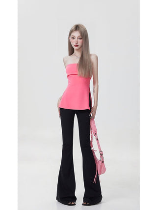 VWP Knitted Spice Girl Suspender Cami Top KT1236