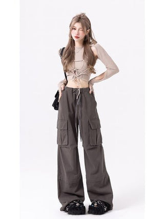 VWP Spicy Girl Streetwear Loose Wide Leg Pants KT1344 - KTchic