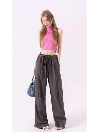 VWP Spicy Girl Streetwear Loose Wide Leg Pants KT1347
