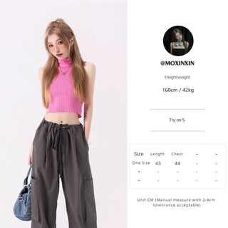 VWP Spicy Girl Streetwear Loose Wide Leg Pants KT1347