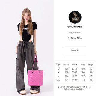 VWP Spicy Girl Streetwear Loose Wide Leg Pants KT1347