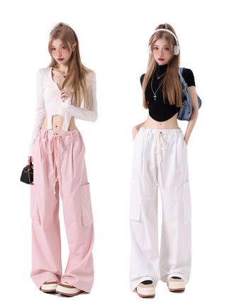 VWP Spicy Girl Streetwear Loose Wide Leg Pants KT1347